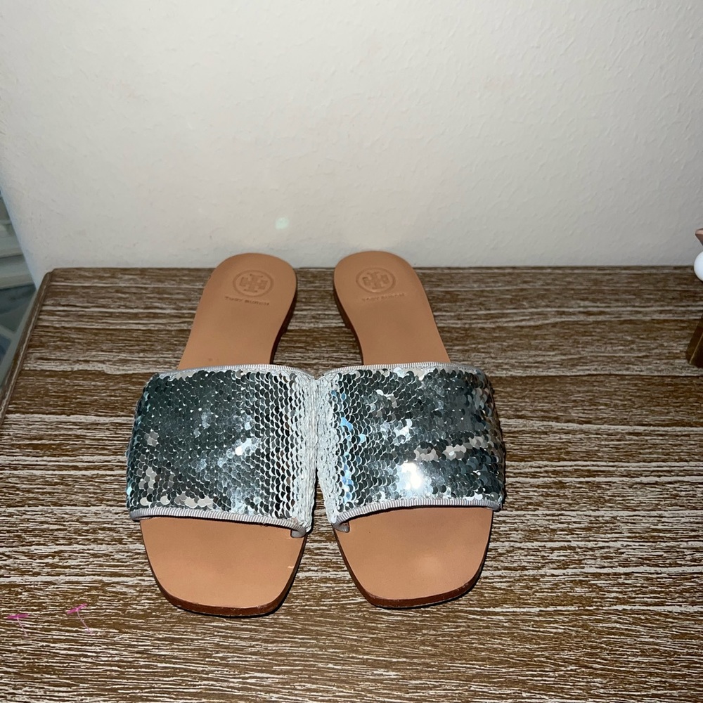 Tory Burch Reversible Sequins Carter Slides - image 2